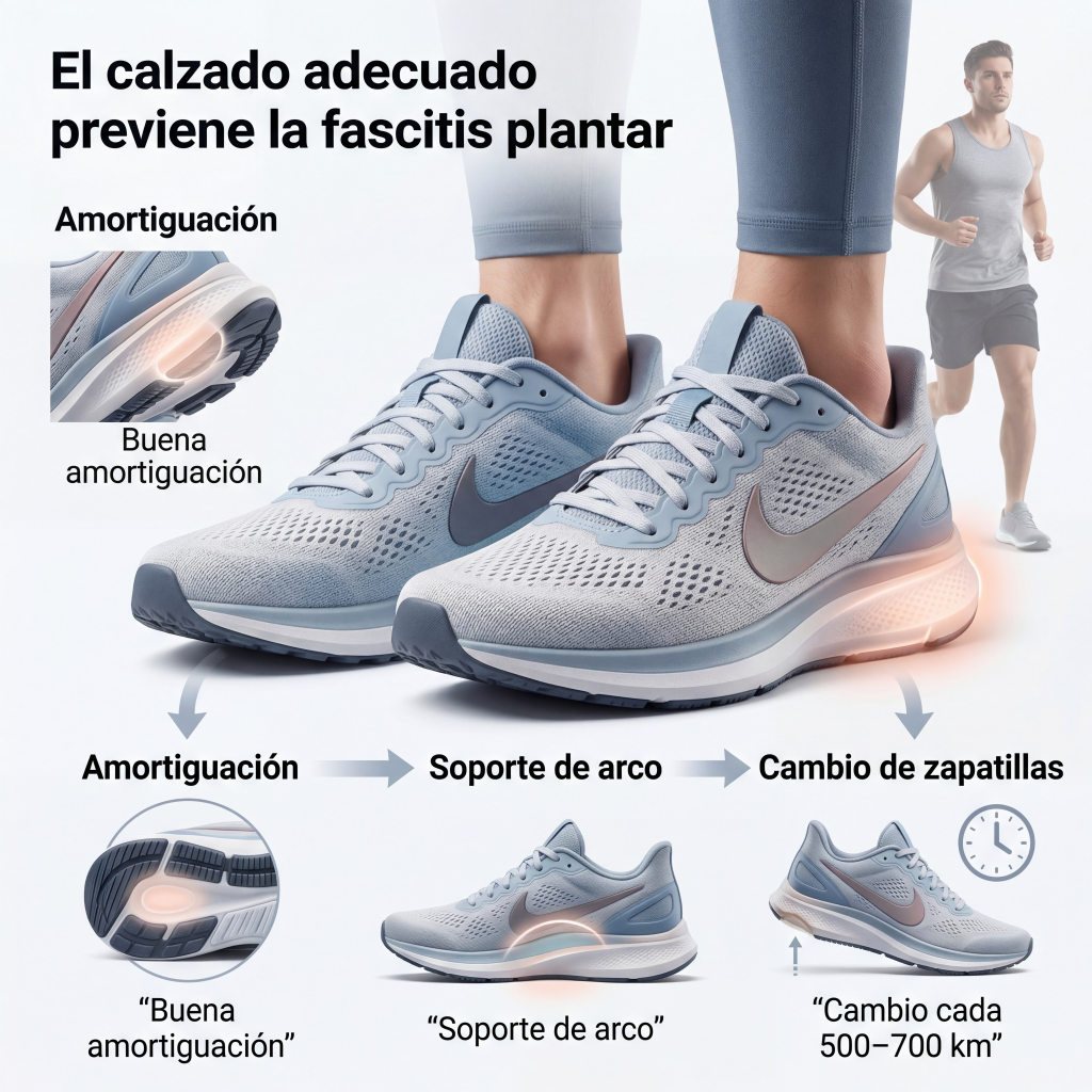 factores riesgo fascitis plantar running Miraflores