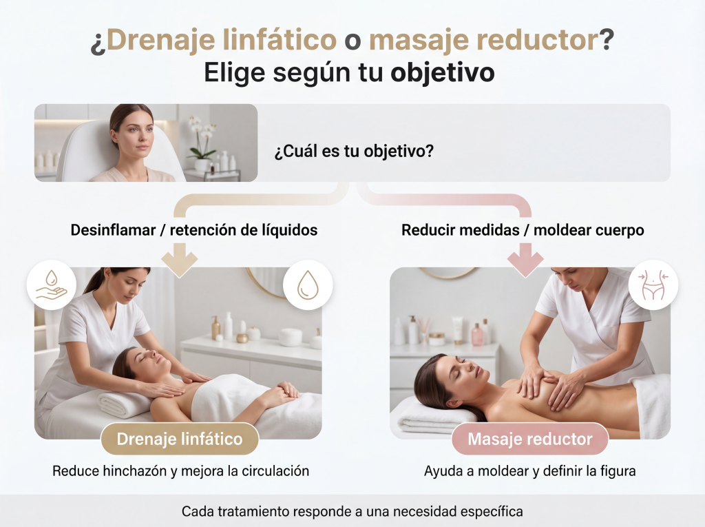 cual elegir drenaje linfatico o masaje reductor
