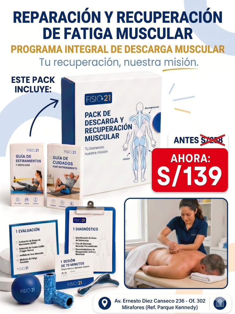 Pack de tratamiento de descarga muscular Fisio21