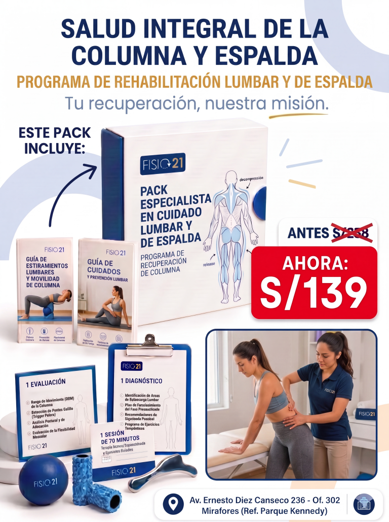 Pack de tratamiento para dolor de espalda Fisio21