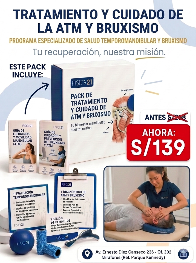 Pack de tratamiento para bruxismo y ATM Fisio21