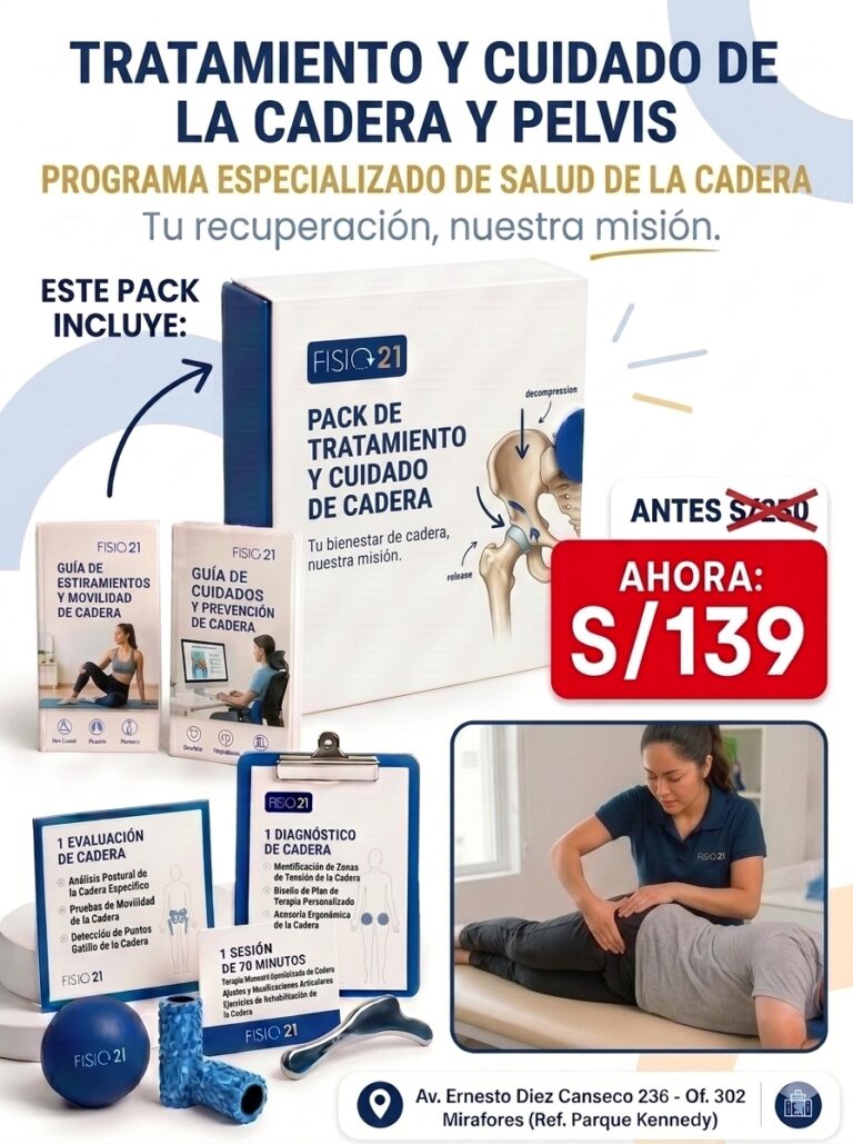 Pack de tratamiento para dolor de cadera Fisio21