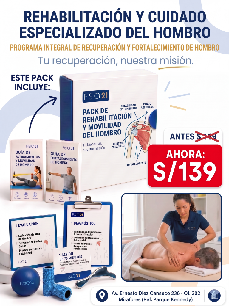 Pack de tratamiento para dolor de hombro Fisio21